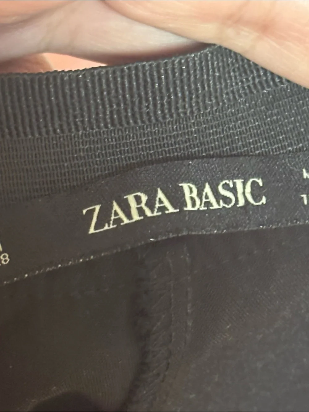 Zara Basic Classic Black Straight-Leg Women's Pants - Picture 9 of 11